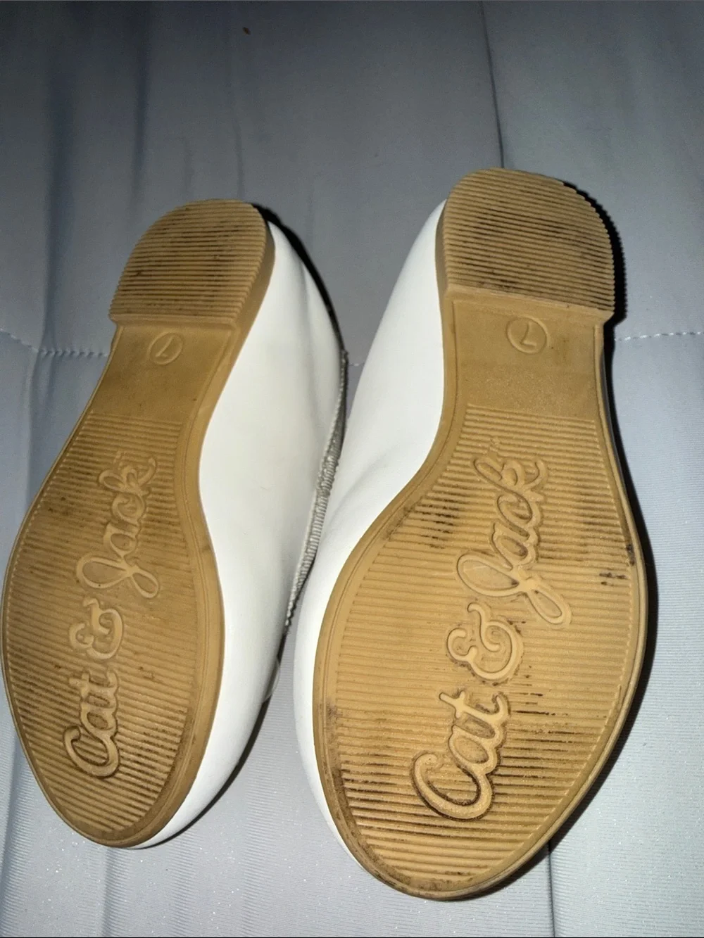 Cat & Jack Girls' Ballet Flats with Bow Strap